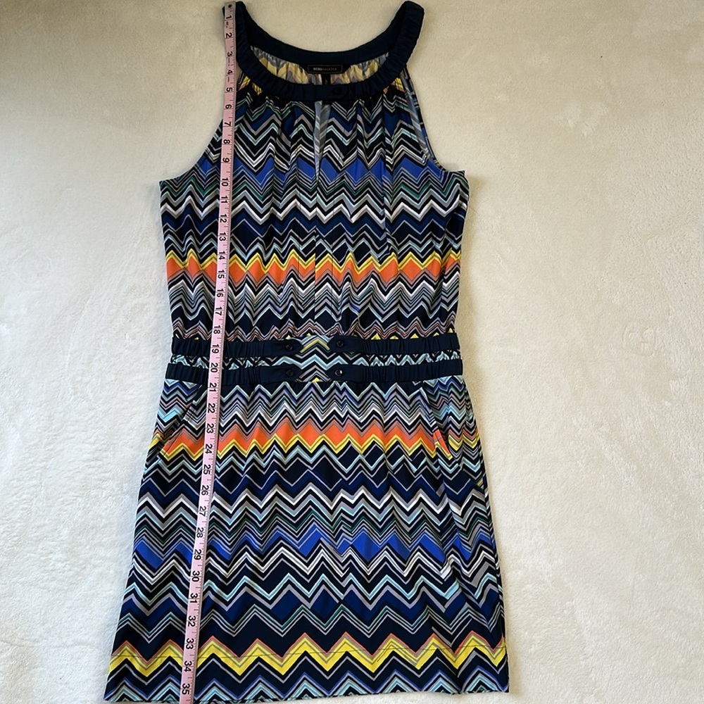 BCBGMAXAZRIA Womens Printed Jersey Dress Size Small - Picture 10 of 12